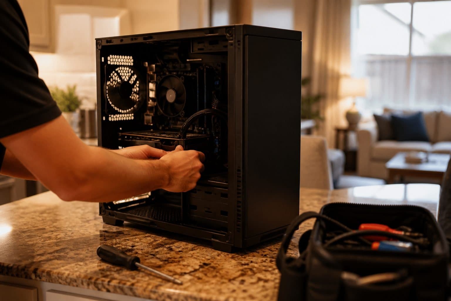 Mobile PC repair service in Greater Houston