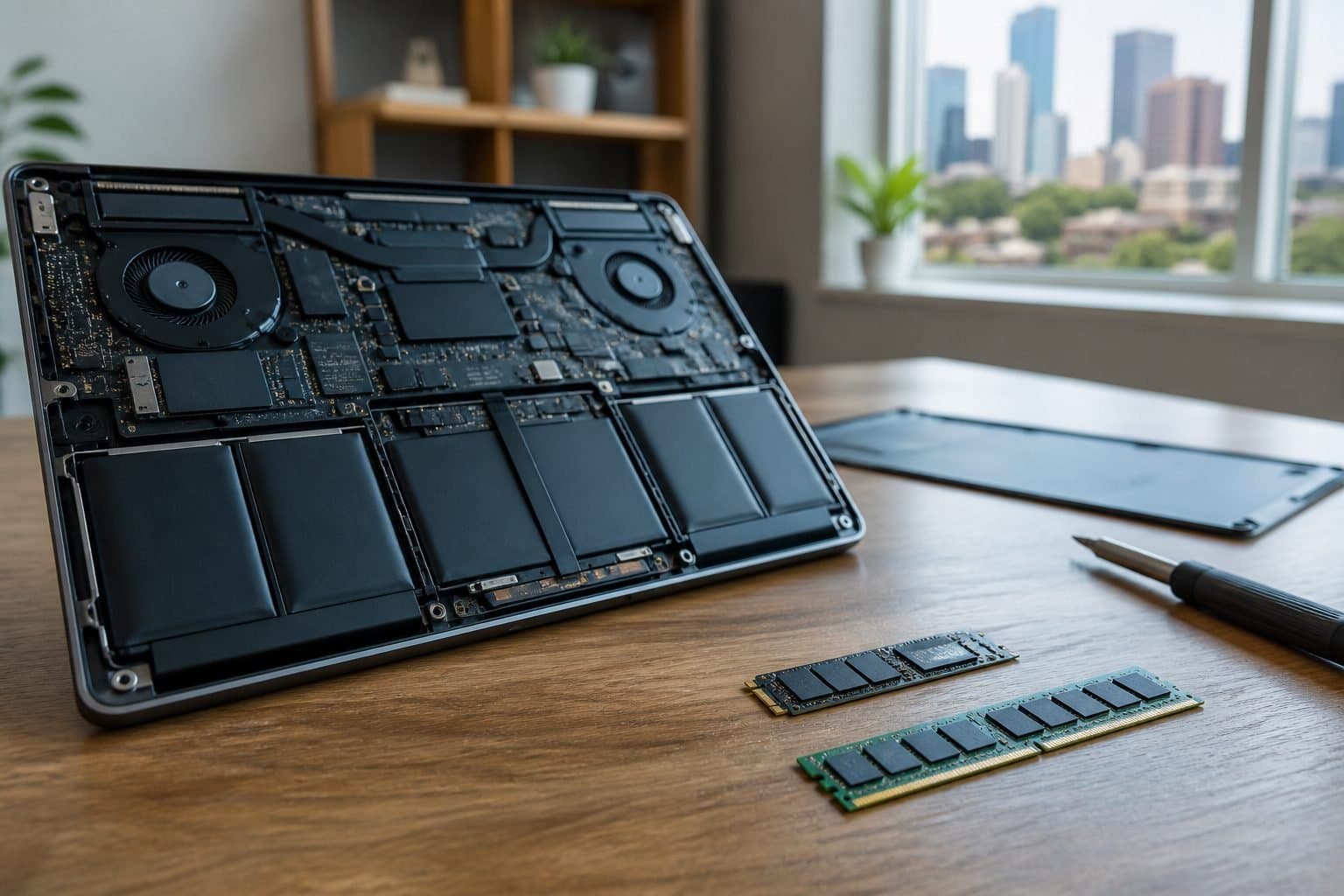 SSD and memory modules for a laptop upgrade